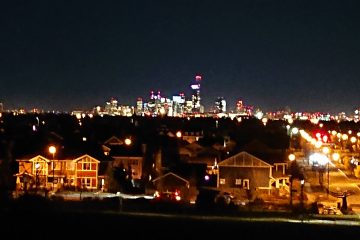 Downtown Edmonton at night